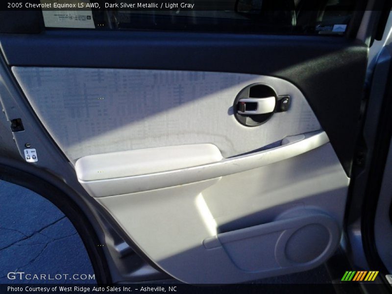 Dark Silver Metallic / Light Gray 2005 Chevrolet Equinox LS AWD