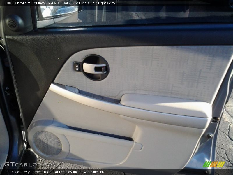 Dark Silver Metallic / Light Gray 2005 Chevrolet Equinox LS AWD