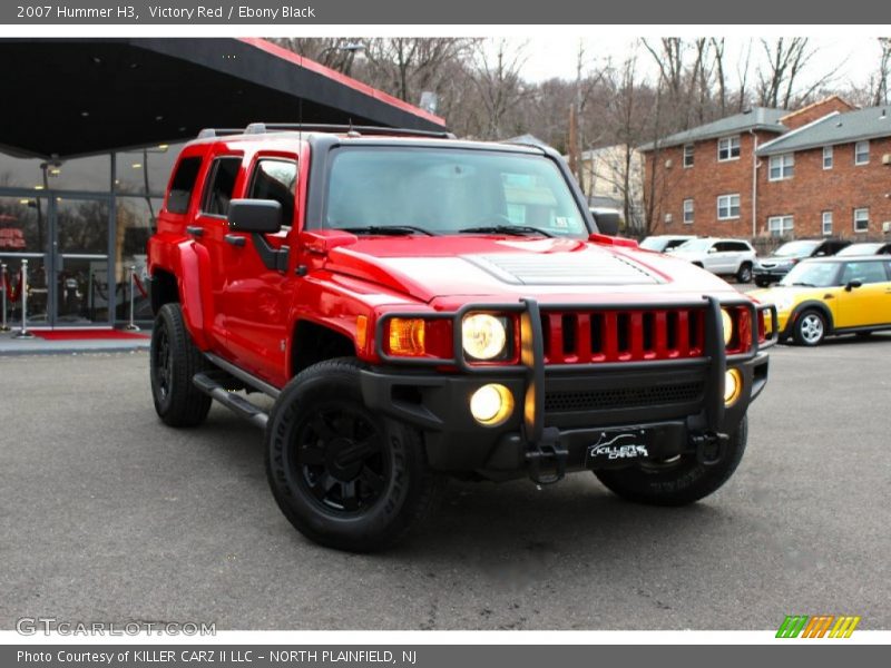 Victory Red / Ebony Black 2007 Hummer H3