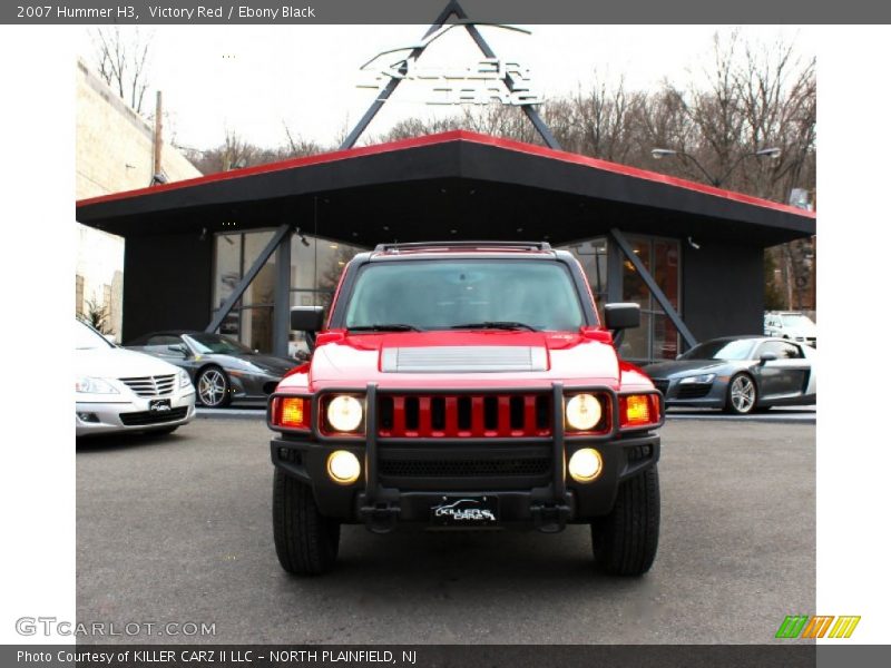 Victory Red / Ebony Black 2007 Hummer H3