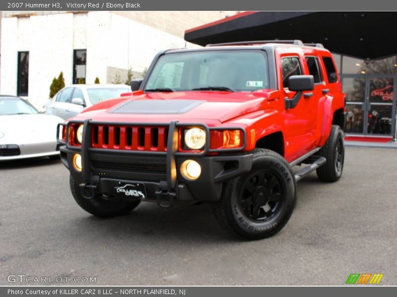 Victory Red / Ebony Black 2007 Hummer H3
