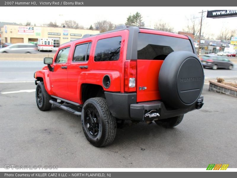 Victory Red / Ebony Black 2007 Hummer H3