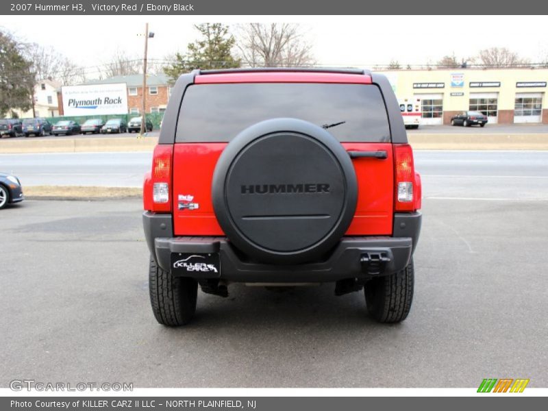 Victory Red / Ebony Black 2007 Hummer H3