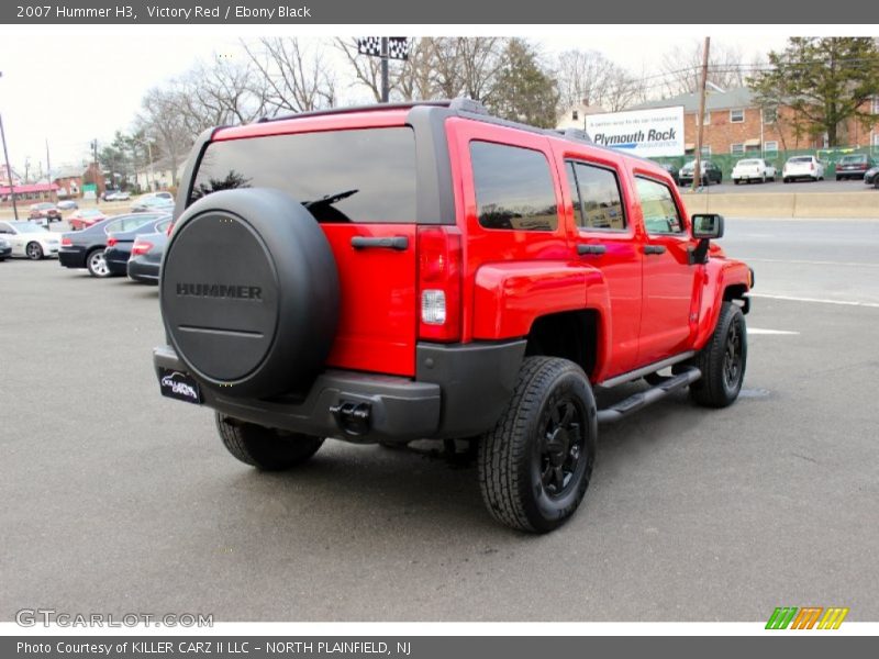 Victory Red / Ebony Black 2007 Hummer H3