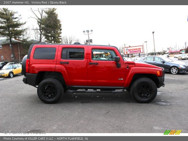 Victory Red / Ebony Black 2007 Hummer H3