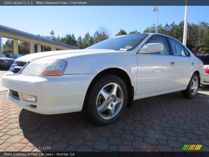 White Diamond Pearl / Parchment 2003 Acura TL 3.2