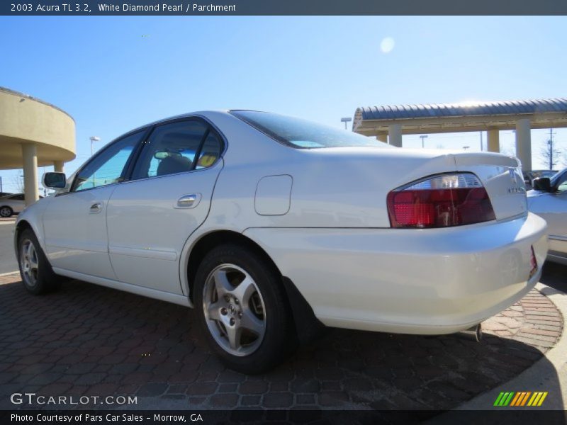 White Diamond Pearl / Parchment 2003 Acura TL 3.2