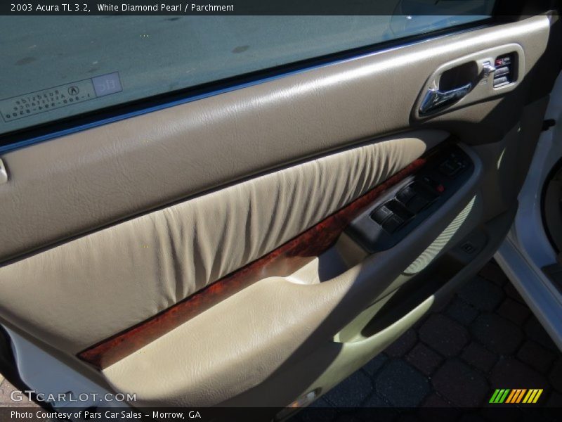 White Diamond Pearl / Parchment 2003 Acura TL 3.2