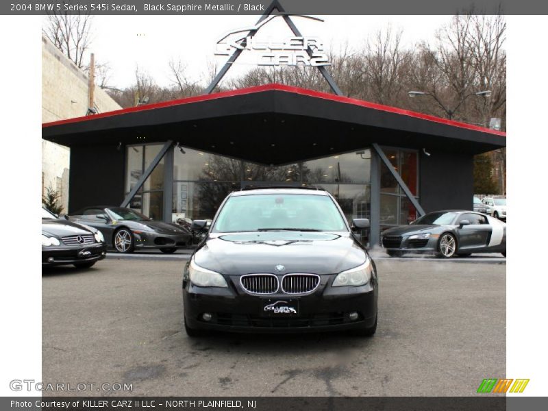 Black Sapphire Metallic / Black 2004 BMW 5 Series 545i Sedan