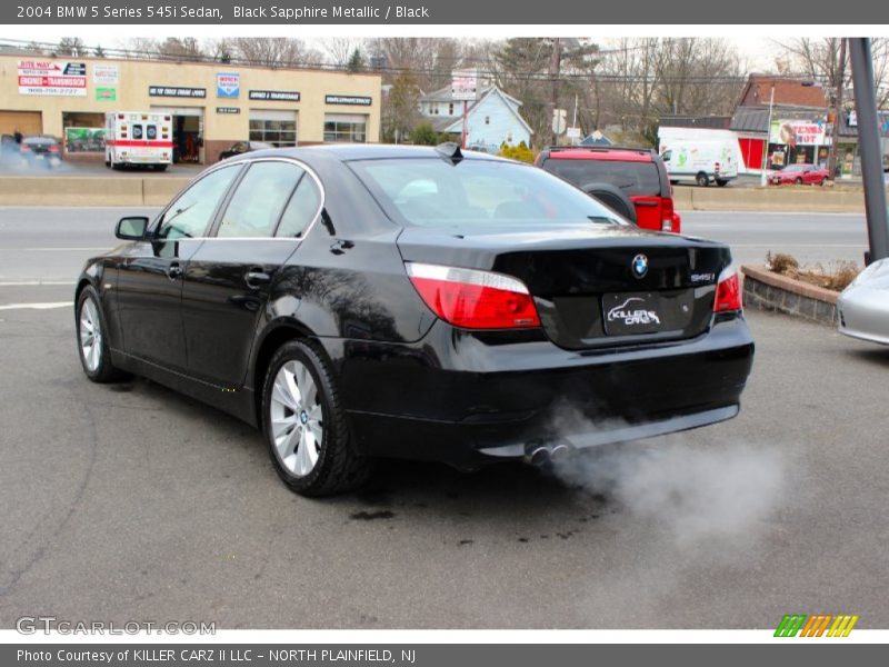 Black Sapphire Metallic / Black 2004 BMW 5 Series 545i Sedan
