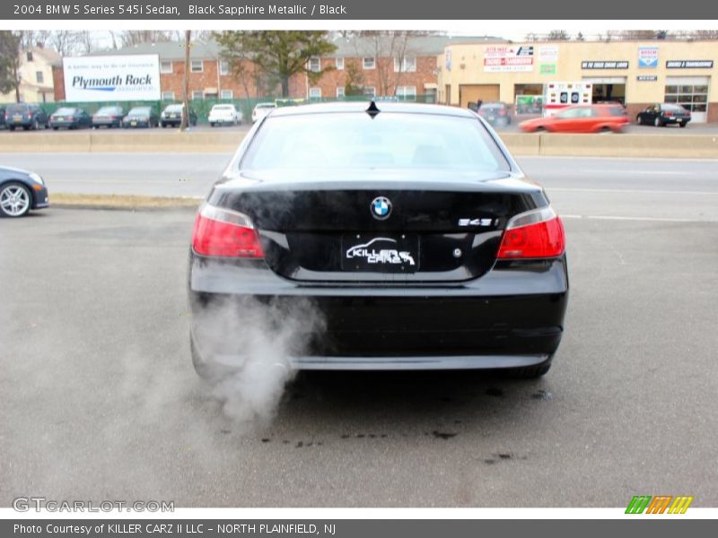 Black Sapphire Metallic / Black 2004 BMW 5 Series 545i Sedan