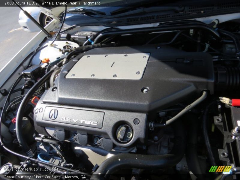 White Diamond Pearl / Parchment 2003 Acura TL 3.2