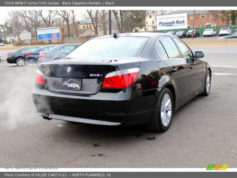 Black Sapphire Metallic / Black 2004 BMW 5 Series 545i Sedan