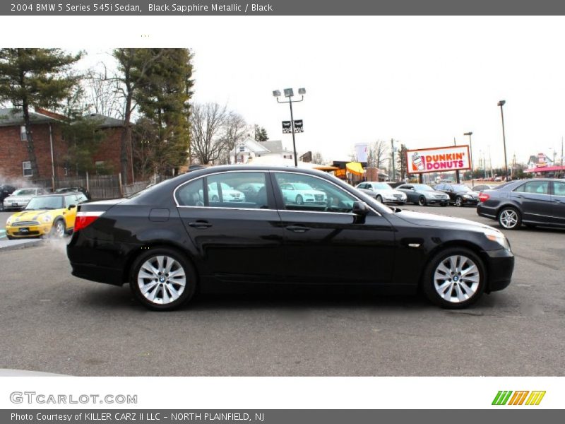 Black Sapphire Metallic / Black 2004 BMW 5 Series 545i Sedan