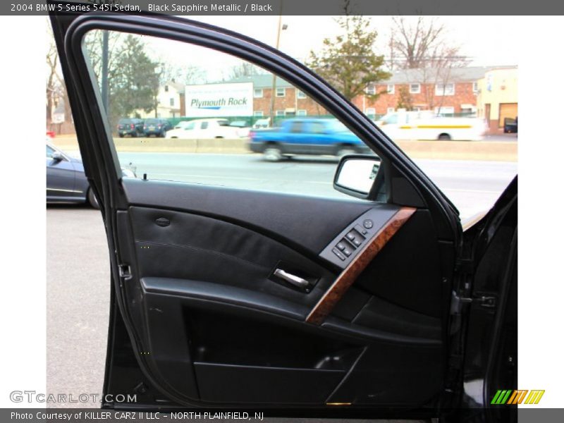 Black Sapphire Metallic / Black 2004 BMW 5 Series 545i Sedan
