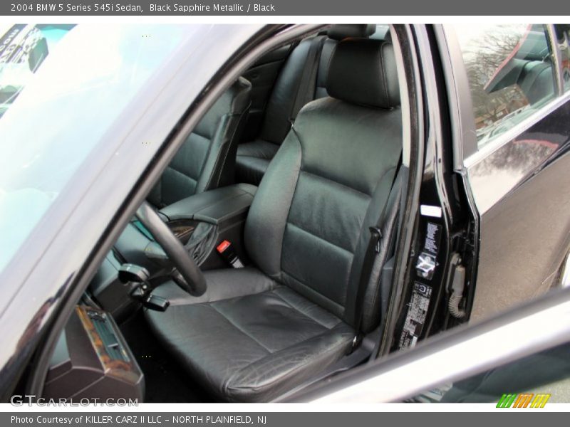 Black Sapphire Metallic / Black 2004 BMW 5 Series 545i Sedan