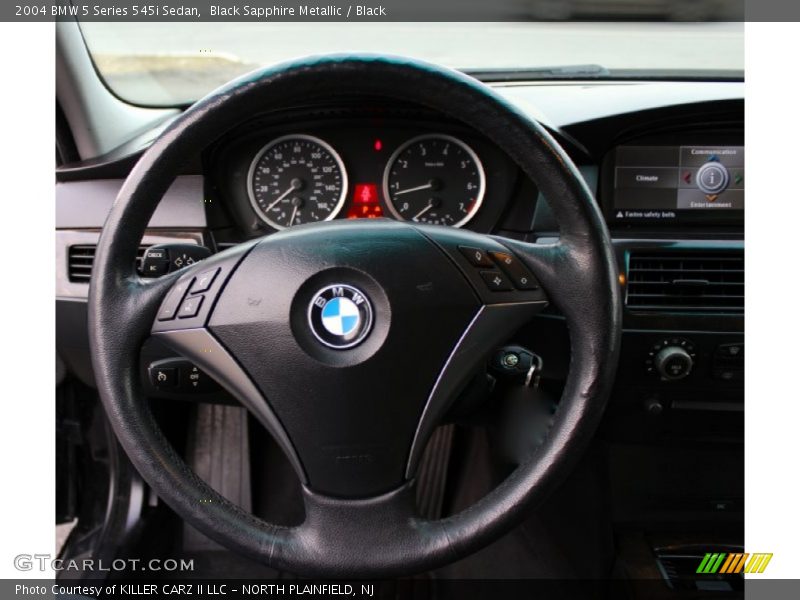 Black Sapphire Metallic / Black 2004 BMW 5 Series 545i Sedan