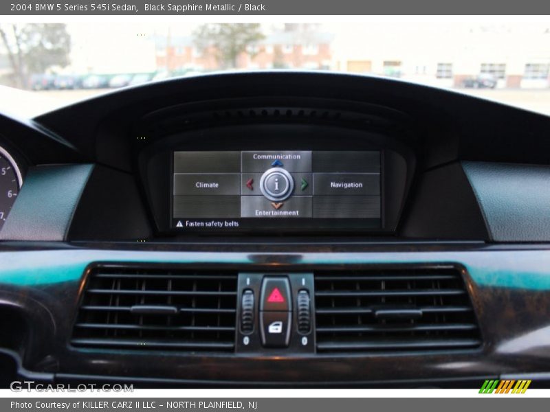 Black Sapphire Metallic / Black 2004 BMW 5 Series 545i Sedan