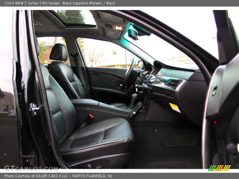 Black Sapphire Metallic / Black 2004 BMW 5 Series 545i Sedan