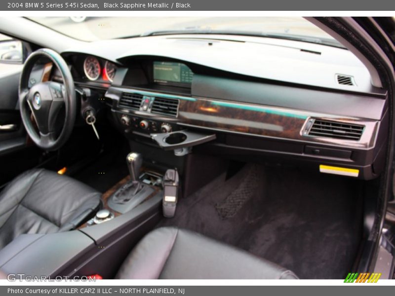 Black Sapphire Metallic / Black 2004 BMW 5 Series 545i Sedan