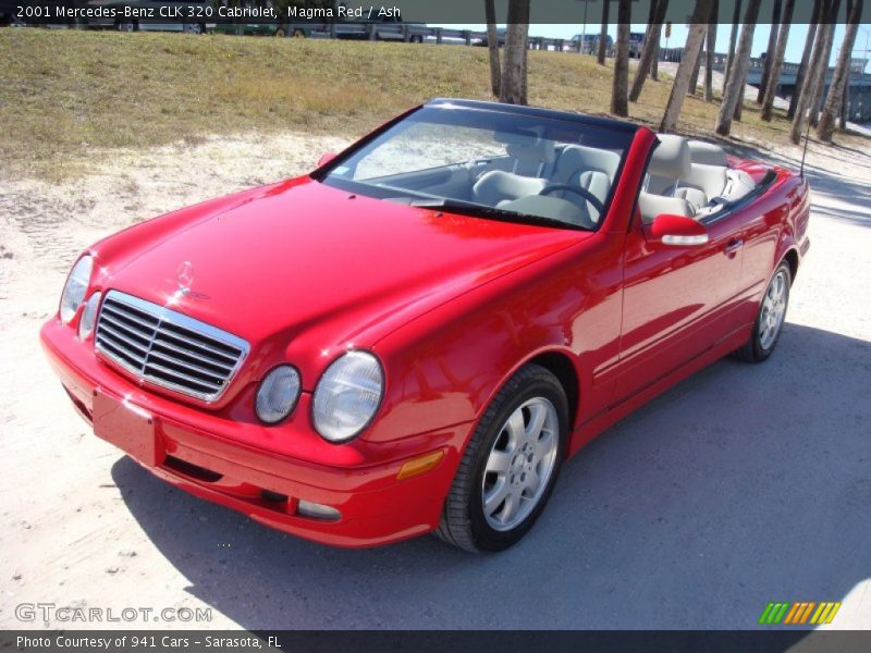 Magma Red / Ash 2001 Mercedes-Benz CLK 320 Cabriolet