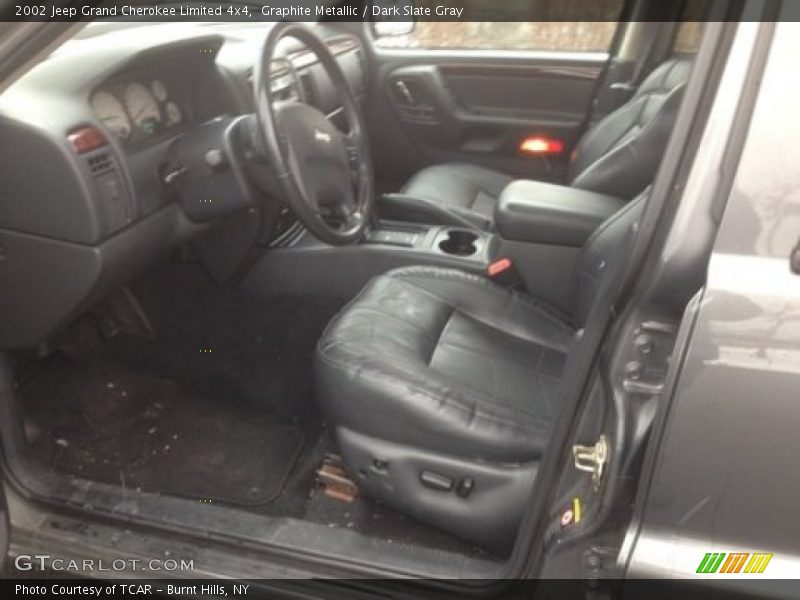 Graphite Metallic / Dark Slate Gray 2002 Jeep Grand Cherokee Limited 4x4
