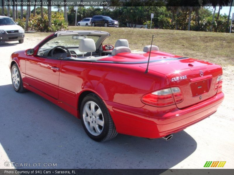 Magma Red / Ash 2001 Mercedes-Benz CLK 320 Cabriolet