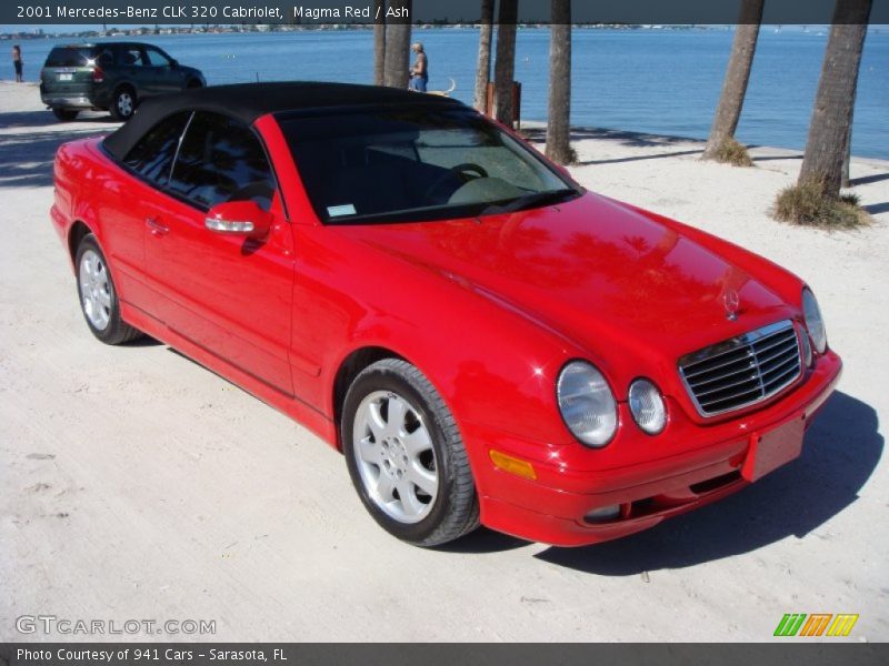 Magma Red / Ash 2001 Mercedes-Benz CLK 320 Cabriolet