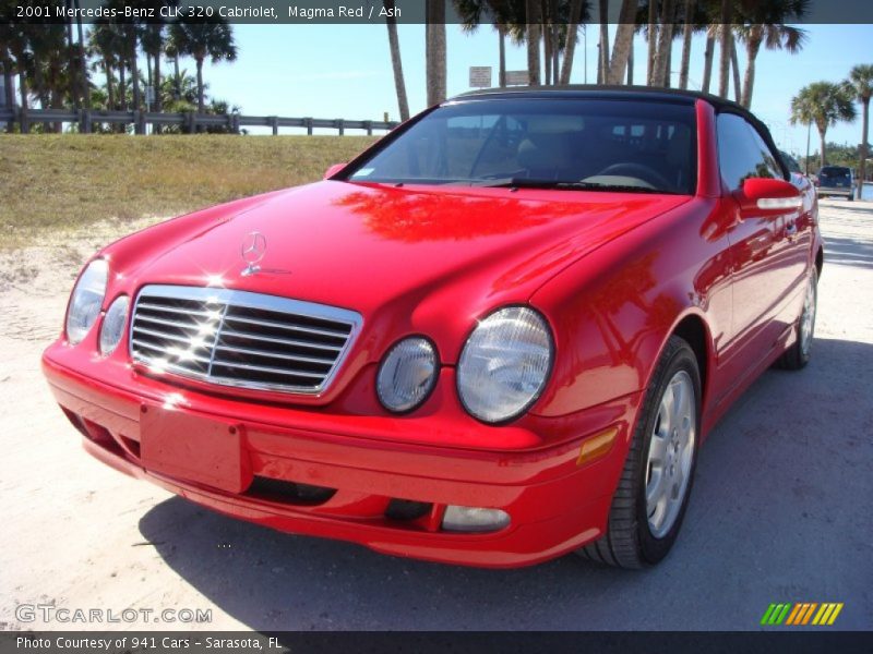 Magma Red / Ash 2001 Mercedes-Benz CLK 320 Cabriolet