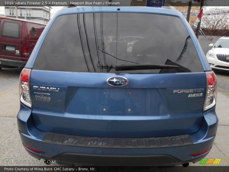 Newport Blue Pearl / Platinum 2010 Subaru Forester 2.5 X Premium