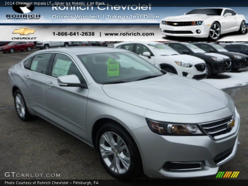 Silver Ice Metallic / Jet Black 2014 Chevrolet Impala LT