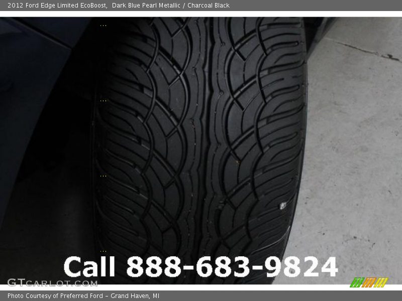 Dark Blue Pearl Metallic / Charcoal Black 2012 Ford Edge Limited EcoBoost