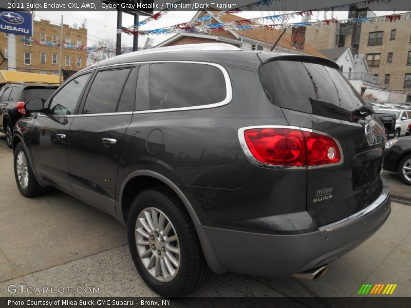 Cyber Gray Metallic / Titanium/Dark Titanium 2011 Buick Enclave CXL AWD