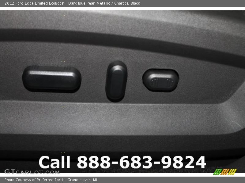 Dark Blue Pearl Metallic / Charcoal Black 2012 Ford Edge Limited EcoBoost