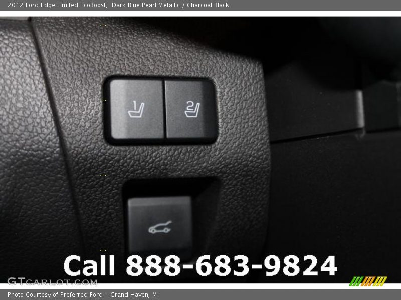 Dark Blue Pearl Metallic / Charcoal Black 2012 Ford Edge Limited EcoBoost
