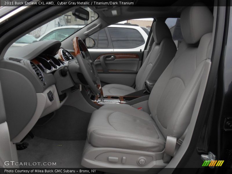 Cyber Gray Metallic / Titanium/Dark Titanium 2011 Buick Enclave CXL AWD