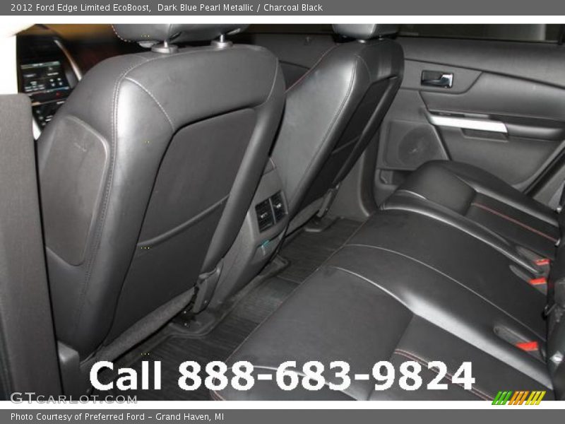 Dark Blue Pearl Metallic / Charcoal Black 2012 Ford Edge Limited EcoBoost