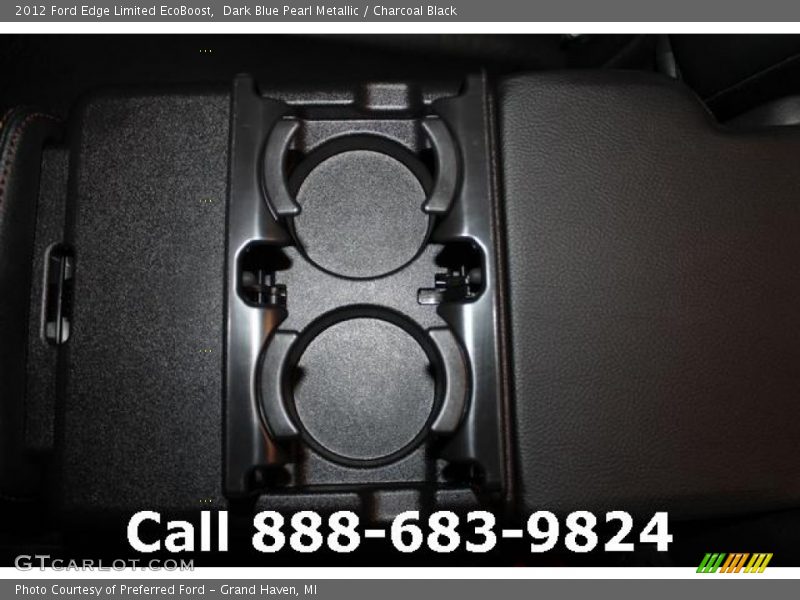 Dark Blue Pearl Metallic / Charcoal Black 2012 Ford Edge Limited EcoBoost