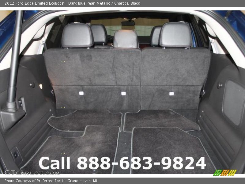 Dark Blue Pearl Metallic / Charcoal Black 2012 Ford Edge Limited EcoBoost
