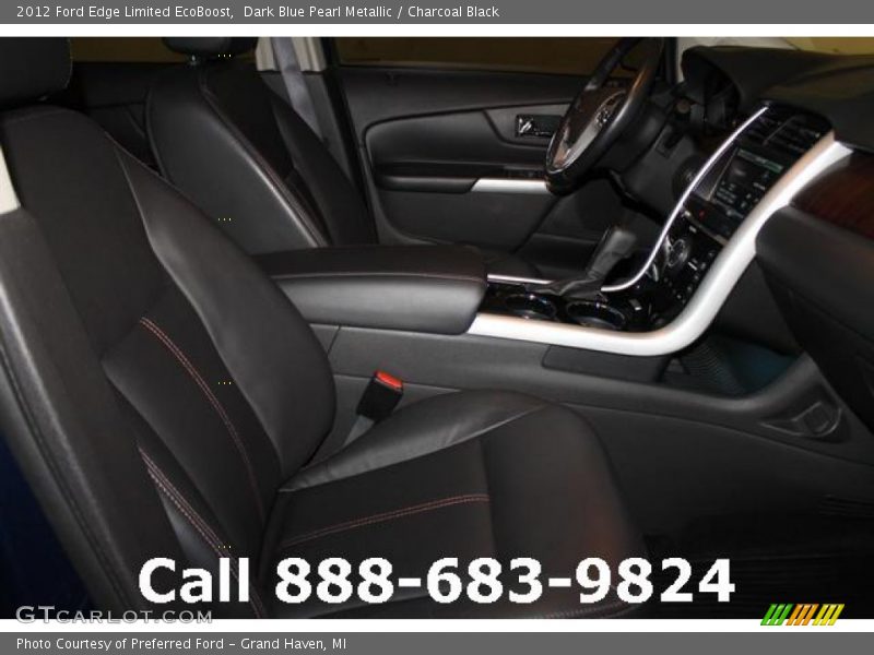 Dark Blue Pearl Metallic / Charcoal Black 2012 Ford Edge Limited EcoBoost