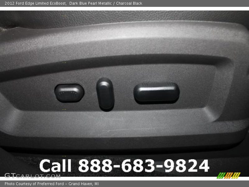 Dark Blue Pearl Metallic / Charcoal Black 2012 Ford Edge Limited EcoBoost