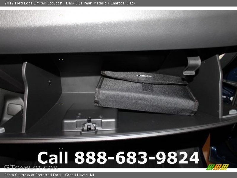 Dark Blue Pearl Metallic / Charcoal Black 2012 Ford Edge Limited EcoBoost