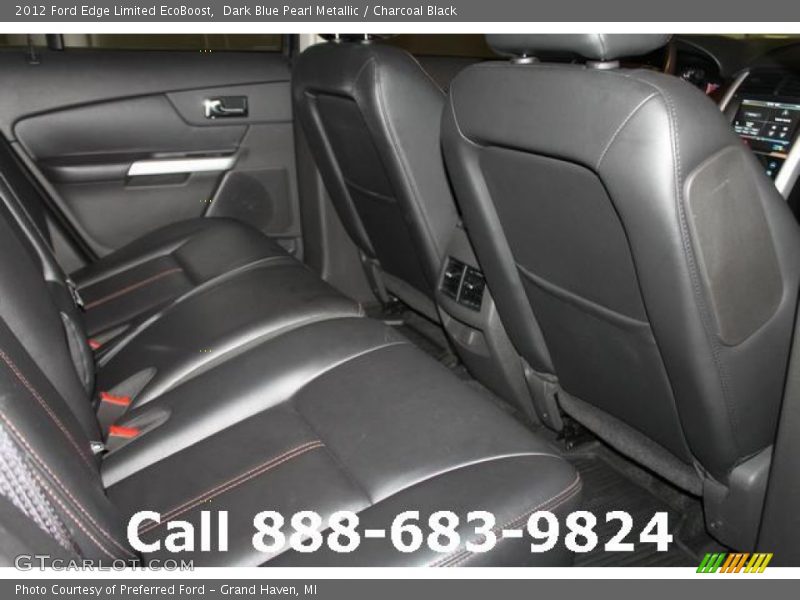 Dark Blue Pearl Metallic / Charcoal Black 2012 Ford Edge Limited EcoBoost
