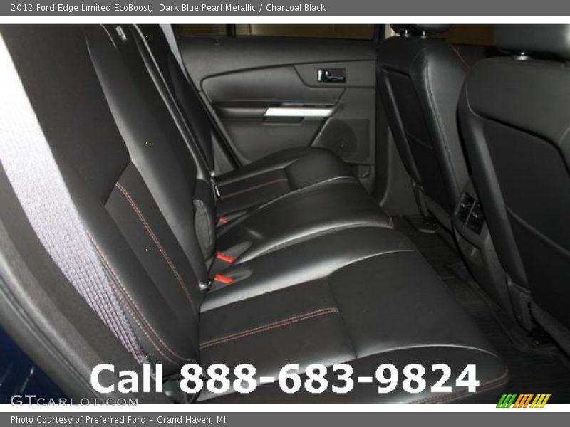 Dark Blue Pearl Metallic / Charcoal Black 2012 Ford Edge Limited EcoBoost