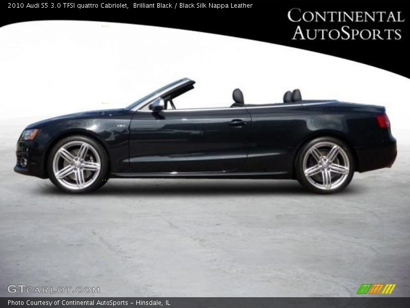 Brilliant Black / Black Silk Nappa Leather 2010 Audi S5 3.0 TFSI quattro Cabriolet