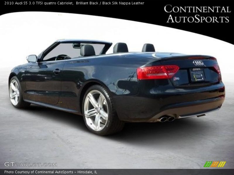 Brilliant Black / Black Silk Nappa Leather 2010 Audi S5 3.0 TFSI quattro Cabriolet