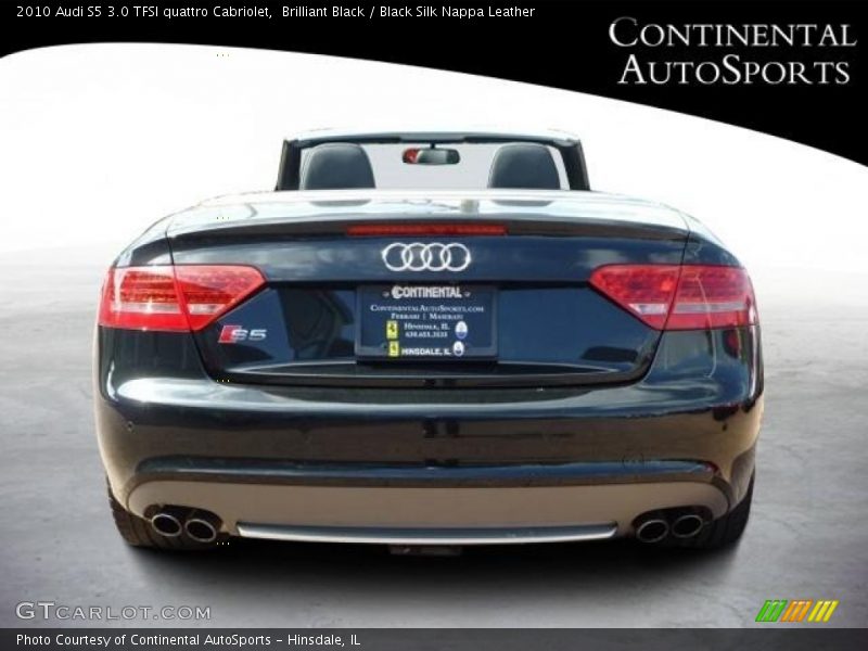 Brilliant Black / Black Silk Nappa Leather 2010 Audi S5 3.0 TFSI quattro Cabriolet