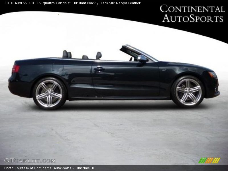 Brilliant Black / Black Silk Nappa Leather 2010 Audi S5 3.0 TFSI quattro Cabriolet