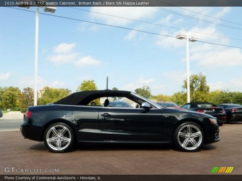 Brilliant Black / Black Silk Nappa Leather 2010 Audi S5 3.0 TFSI quattro Cabriolet