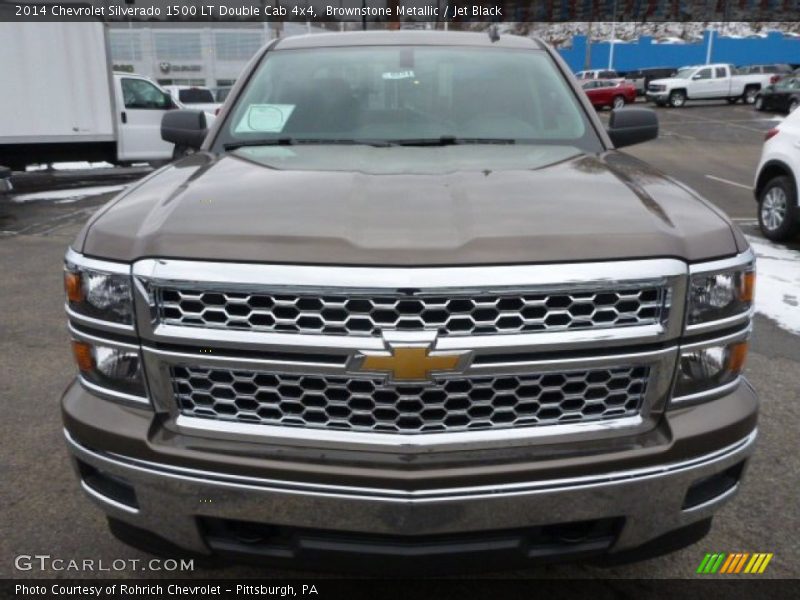 Brownstone Metallic / Jet Black 2014 Chevrolet Silverado 1500 LT Double Cab 4x4